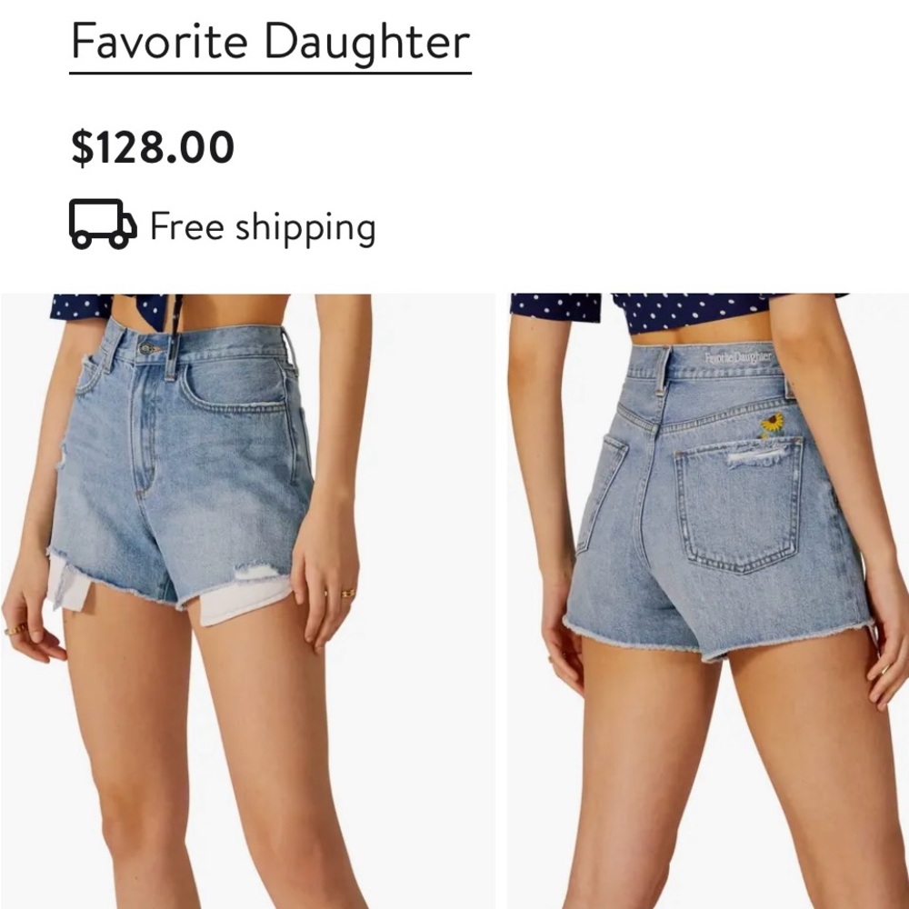 The Juni High Waist Cutoff Denim Shorts - Favorite Daughter